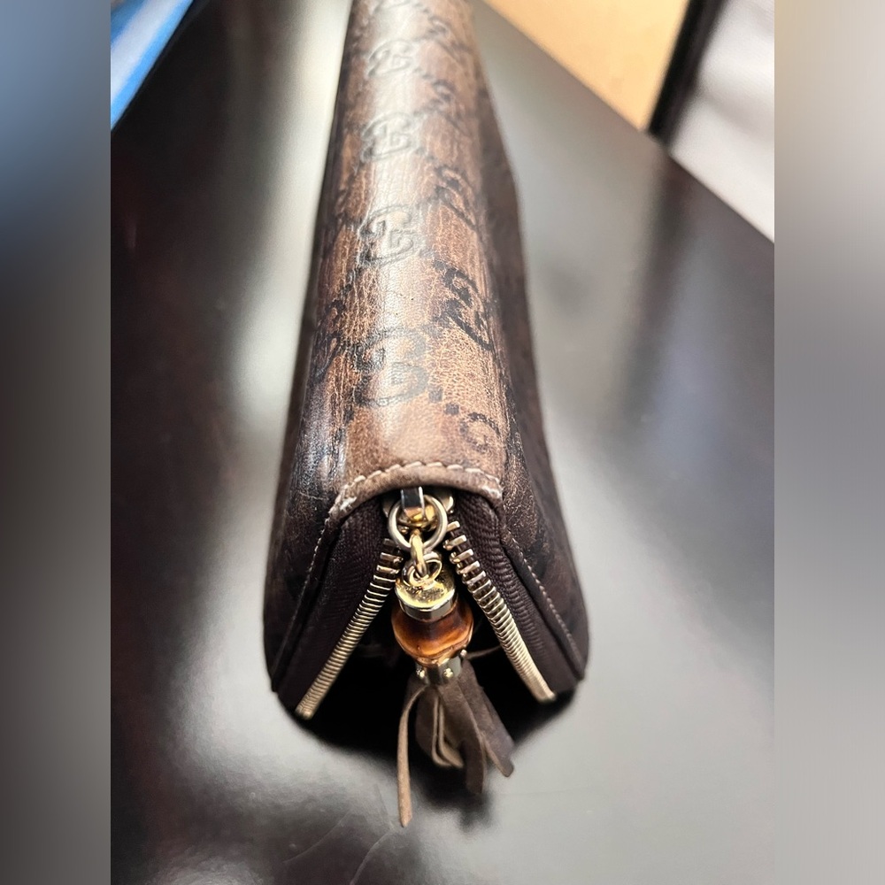 Gucci monogram vintage wallet